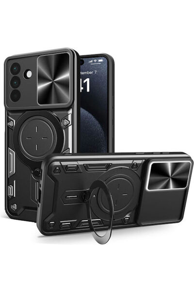 Techsuit Camguard Pro Πίσω Κάλυμμα Μεταλλικό Μαύρο (Samsung Galaxy A56 5G - T...