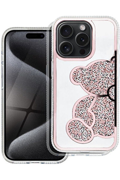 OEM Teddy Bear Case Iphone 16 Pro Pink