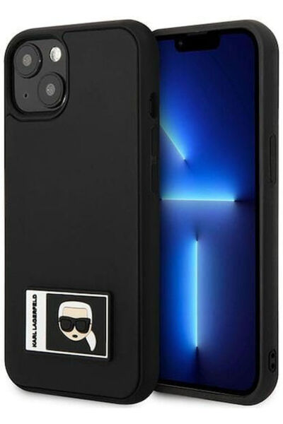 Karl Lagerfeld Ikonik Patch Πίσω Κάλυμμα Πλαστικό Μαύρο (iPhone 13) Κωδικός: ...