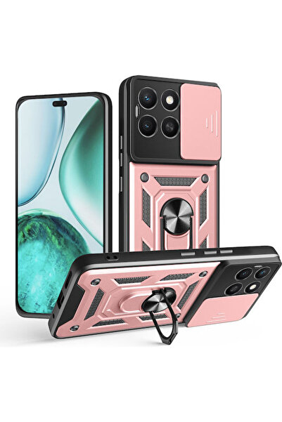 Techsuit Θωρακισμένη Πίσω Θήκη Σιλικόνης Ροζ Χρυσό (Honor X8c - Techsuit) Κωδ...
