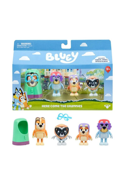 bluey مجموعة شخصيات من 4 قطع بلوي-فاميلي 19201