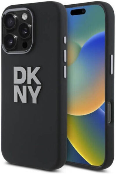 Dkny Υγρή Πλαστική / Σιλικόνης Μαύρη Πίσω Θήκη (iPhone 16 Pro) Κωδικός: DKHCP...