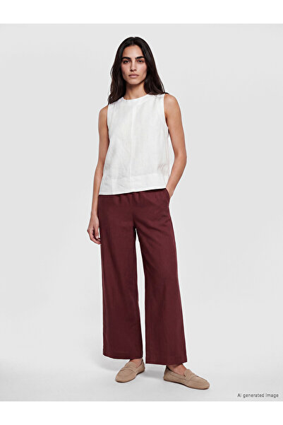 LC Waikiki Esvab • Modern & Distinctive Women's Linen Trousers with Waist Dra...