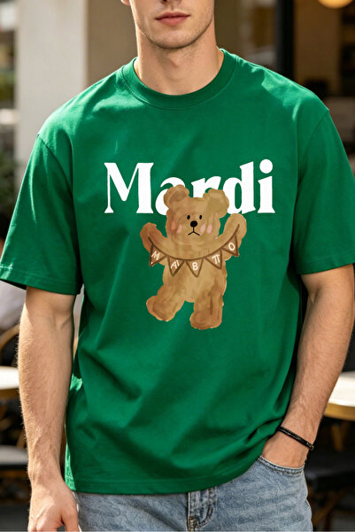Fleck Casual Style T Shirts For Men Mardi Gras Bear Design Mens Printed T Shirts