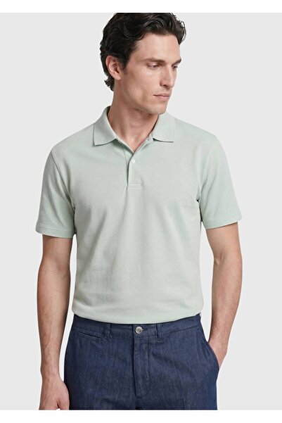 Ramsey Light Green Plain 100% Cotton T-Shirt