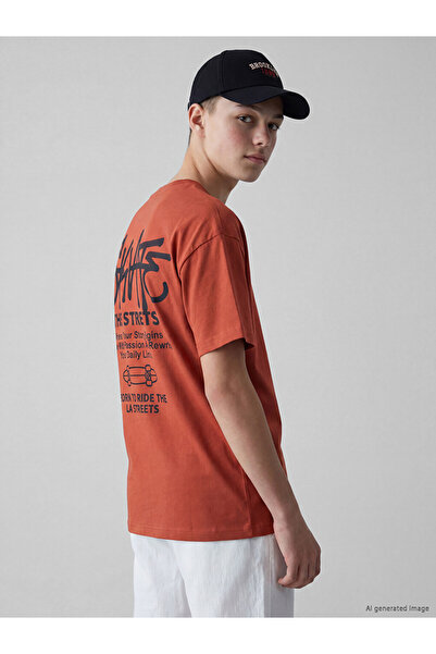 LC Waikiki Esvab • Modern & Distinctive Zero Roba Collar Printed Boys' T-Shirt