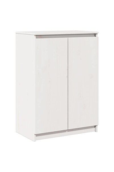 vidaxl Dulap, alb, 60x36x84 cm, lemn masiv de pin