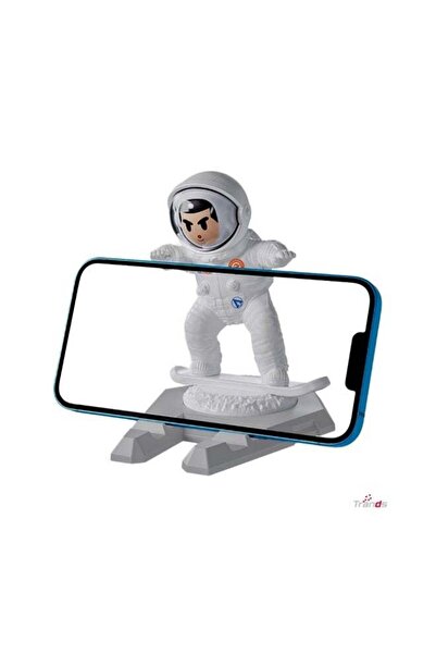 trands حامل مكتبي للهواتف والأجهزة اللوحية بتصميم رائد فضاء (HO9873) - حامل ع...