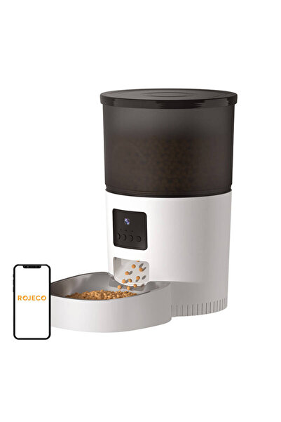 ROJECO Hranitor automat pentru câini și pisici cu cameră, 3L, control Wi-Fi