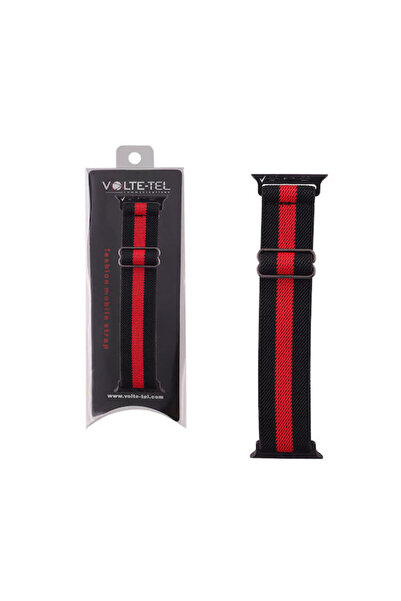 Other Volte-Tel Υφασμάτινο Λουράκι Μαύρο (για Apple Watch 38/40/41/42mm)
