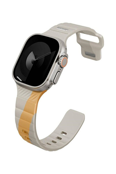 uniq Λουράκι Ανοξείδωτο Ατσάλι Μπεζ (Apple Watch 49/46/45/44mm, UNIQ)