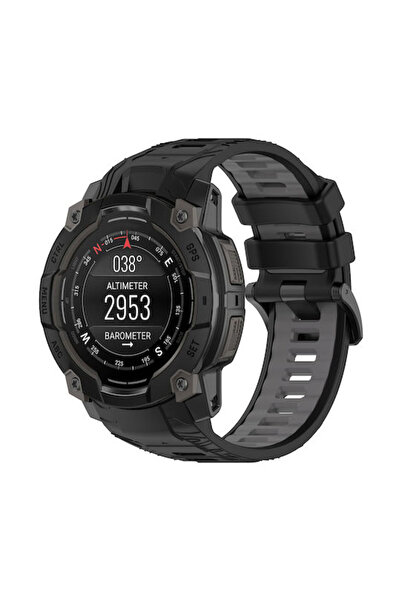 Techsuit Λουράκι σιλικόνης μαύρο Garmin Instinct 3 50mm