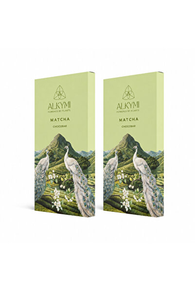 ALKYMI Vegan Matcha Çikolata 2'li Paket (50 G x 2 adet)