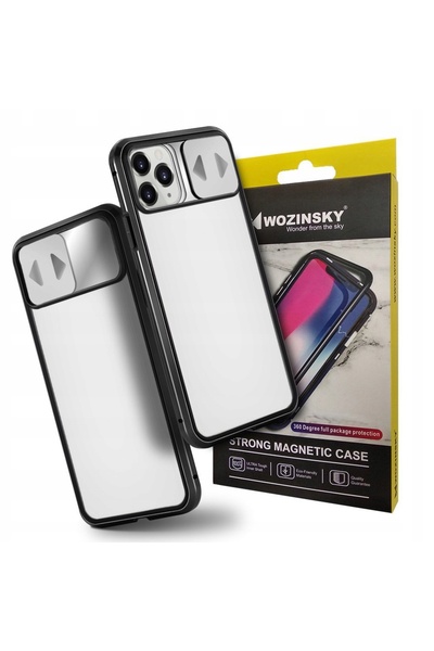WOZINSKY Husă magnetică pentru Huawei P40, protecție din sticlă 360 pentru ec...