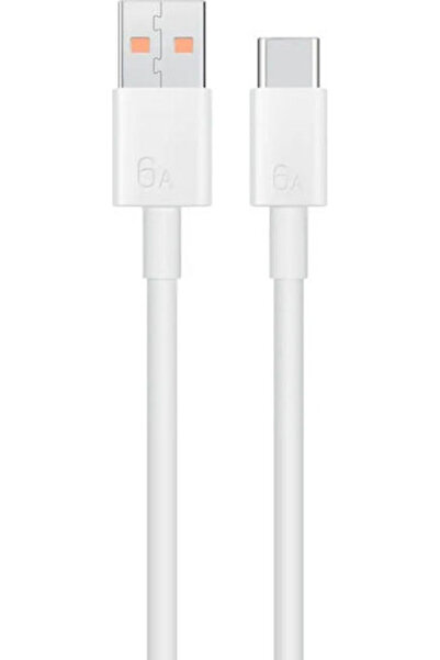 Huawei Καλώδιο USB 2.0 USB-C Αρσενικό - USB-A 66W Λευκό 1μ 04072043 Χύμα
