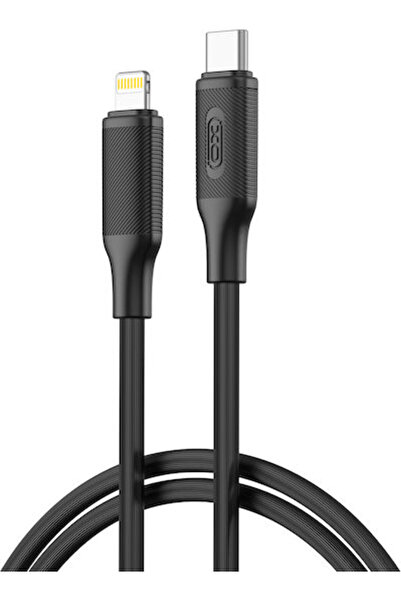 Xo Nb-q265a Καλώδιο USB-C σε Lightning 27W Μαύρο 1μ (16.005.0304)