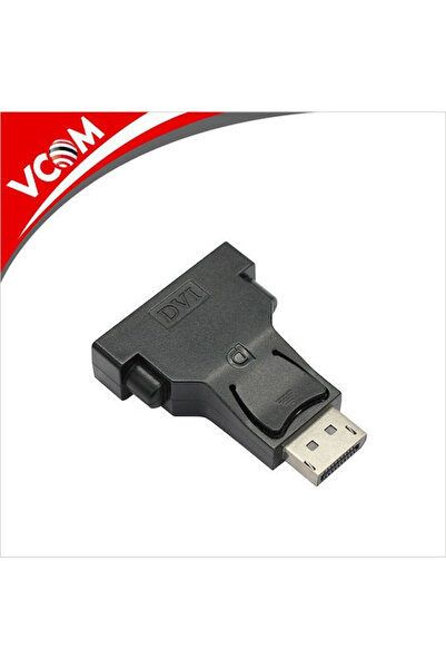 VCOM Προσαρμογέας από DisplayPort αρσενικό σε DVI θηλυκό, Μαύρο