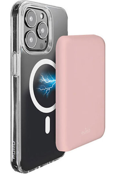 Puro Λεπτό Powermag MagSafe 4000mAh Ροζ Απόχρωσης Dusty Pink