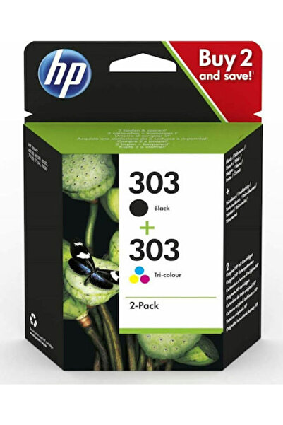 HP 303 Γνήσια Συσκευασία 2 τεμαχίων Μελάνια για εκτυπωτές InkJet Πολλαπλών Χρ...