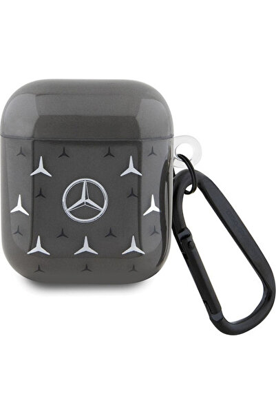 Mercedes Benz Θήκη Mercedes-Benz με σχέδιο αστεριών και κρίκο σε μαύρο χρώμα ...
