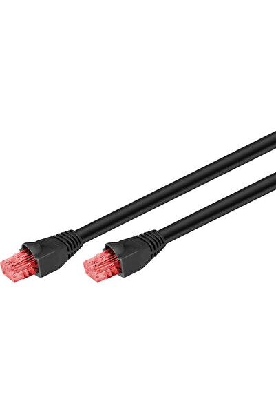 goobay Καλώδιο U/UTP Cat.6 (Gigabit) Ethernet Εξωτερικού Χώρου 40μ Μαύρο Κωδι...