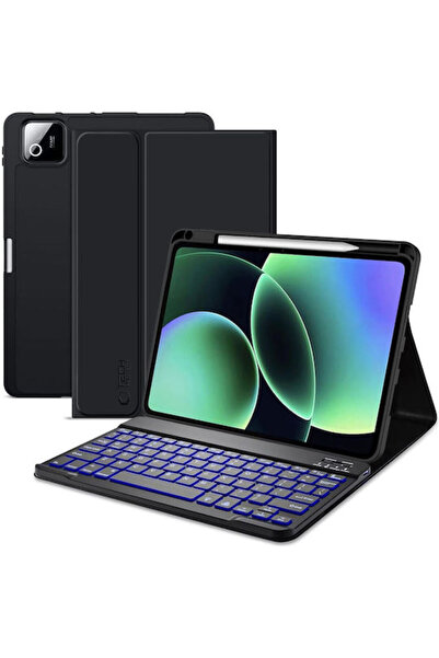 Tech-Protect Θήκη Flip Cover με Πληκτρολόγιο Μαύρη (Xiaomi Pad 7 / 7 Pro / 8 ...