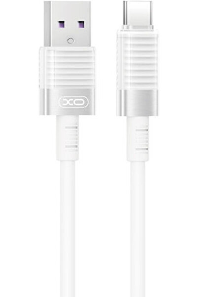 Xo NB282 Καλώδιο USB 2.0 USB-C αρσενικό - USB-A λευκό 1μ