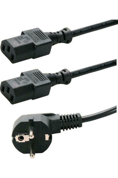 POWERTECH Καλώδιο Σούκο - IEC C13 1,5μ Μαύρο (CAB-P009)