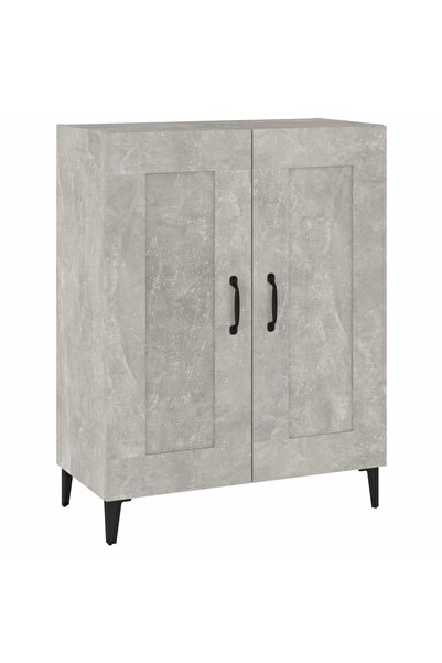 vidaxl Dulap, gri beton, 69,5x34x90 cm, lemn compozit