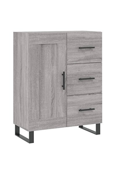 vidaxl Servantă, gri sonoma, 69,5x34x90 cm, lemn compozit