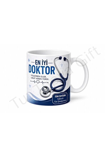 Tupya Gift Doktora Hediye İsme Özel Baskılı Kupa Bardak Doktor Hediyesi Özel ...