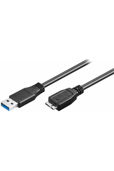 POWERTECH Κανονικό καλώδιο USB 3.0 σε Micro USB, Μαύρο, 0,5μ, CAB-U142, 1 Τεμ...