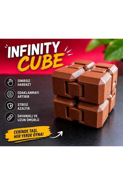 INFINITY CUBE - SONSUZLUK KÜPÜ 3D Baskı Fidget Toy Stres Giderici Oyuncak | Esnek Hareketli Sensory Oyuncak | Masaüstü Anti Stres ve Odaklanma Oyuncağı