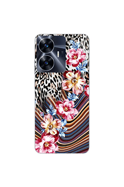 Other Realme Note 50 Leopar patterned Transparent Silicone TPU Θήκη