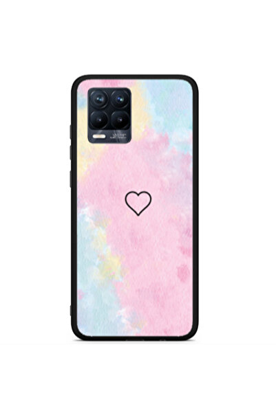 Other Realme 8 i Heart in clouds Black Glossy Θήκη