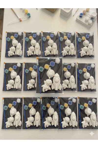lune va.atelier Uzay Temalı Taş Tozu Boyama Seti (5 adet set)-Çocuk aktivite ...