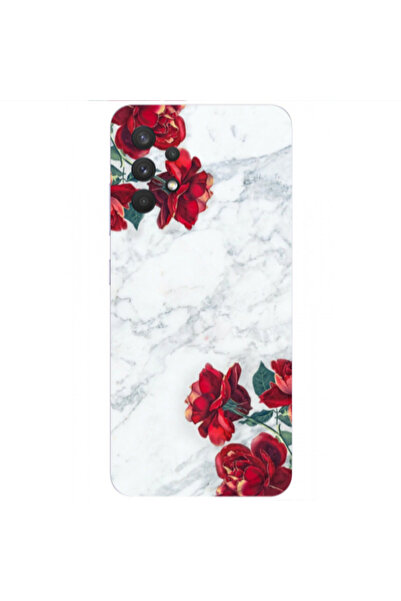 Other Samsung A32 5G red roses marble Transparent Silicone TPU Θήκη