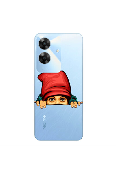 Other Realme Note 60 Hidden Girl Transparent Silicone TPU Θήκη
