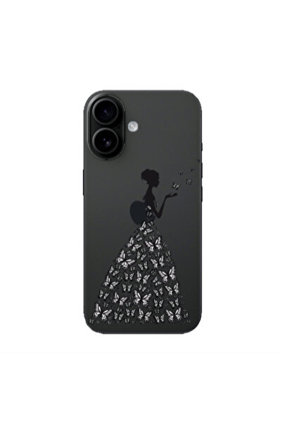 Other Apple Iphone 16 plus Butterfly Girl Transparent Silicone TPU Θήκη