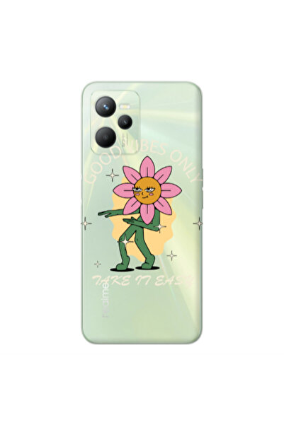 Other Realme C35 Good Vibes Only Transparent Silicone TPU Θήκη