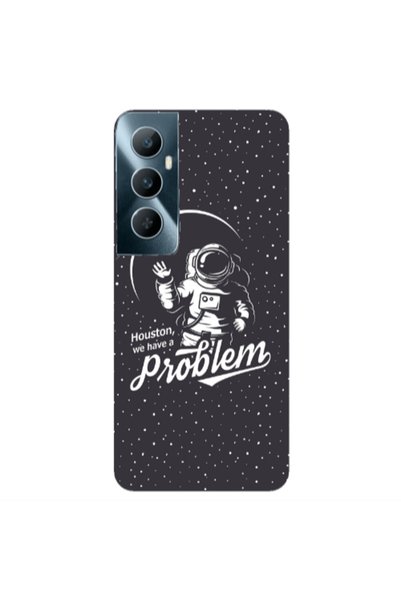 Other Realme C65 Houston We Have A Problem Transparent Silicone TPU Θήκη