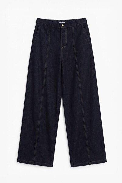 BSL Geniş Paça Denim Pantolon
