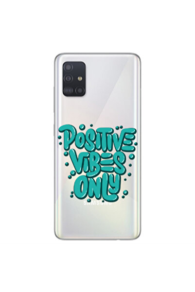 Other Samsung A51 Positive Vibes Only Transparent Silicone TPU Θήκη