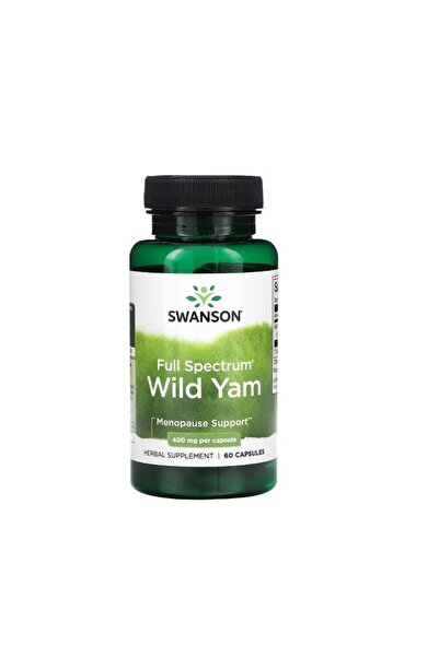 SWANSON Yam Sălbatic cu Spectru Complet 400mg 60 capsule