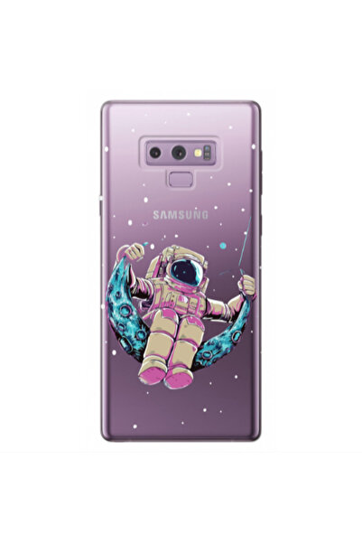 Other Samsung Note 9 Astronaut swinging on the moon Transparent Silicone TPU ...