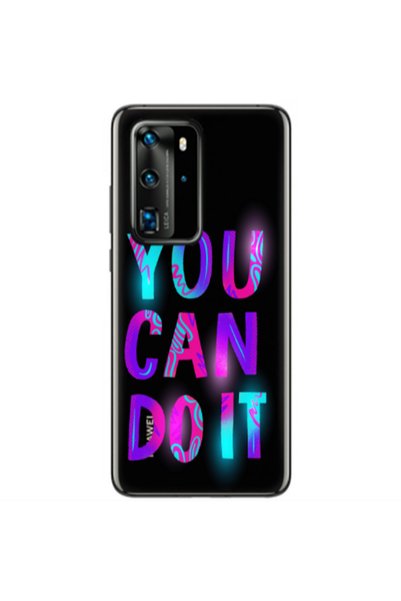 Other Huawei P40 Pro You Can Doit Transparent Silicone TPU Θήκη