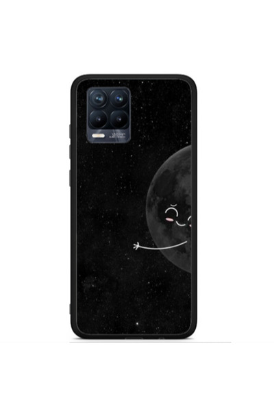 Other Realme 8 i Half Moon 2 Black Glossy Θήκη