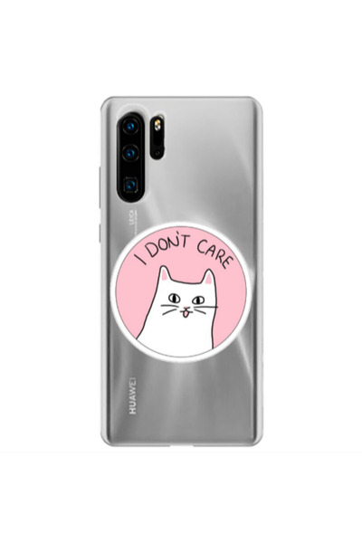Other Huawei P30 Pro I dont Care Transparent Silicone TPU Θήκη