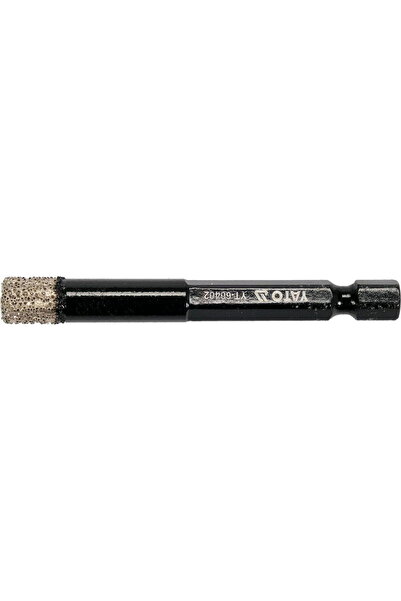 yato Diamond drill bit 8 mm, 1/4" hex shank, for wet and dry drilling in cera...