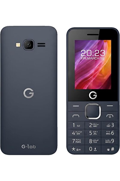 g-tab F100 4G Dual SIM Feature Phone with 2.4" Display, 2000mAh Battery (Navy...